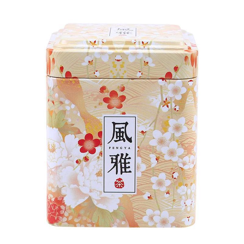 1PC Jahrgang Caddie Pastoralen Süssigkeit Zinn Mini Eisen Lagerung Boxen Versiegelt Kaffee Pulver Dosen Blätter Container Metall Veranstalter: Gold
