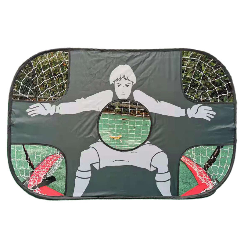 Opvouwbaar voetbaldoel Nylon voetbaldoel Voetbaldoelnet voor kinderen en volwassenen voor speeltuin Achtertuin Indoor Outdoor Training: WHITE