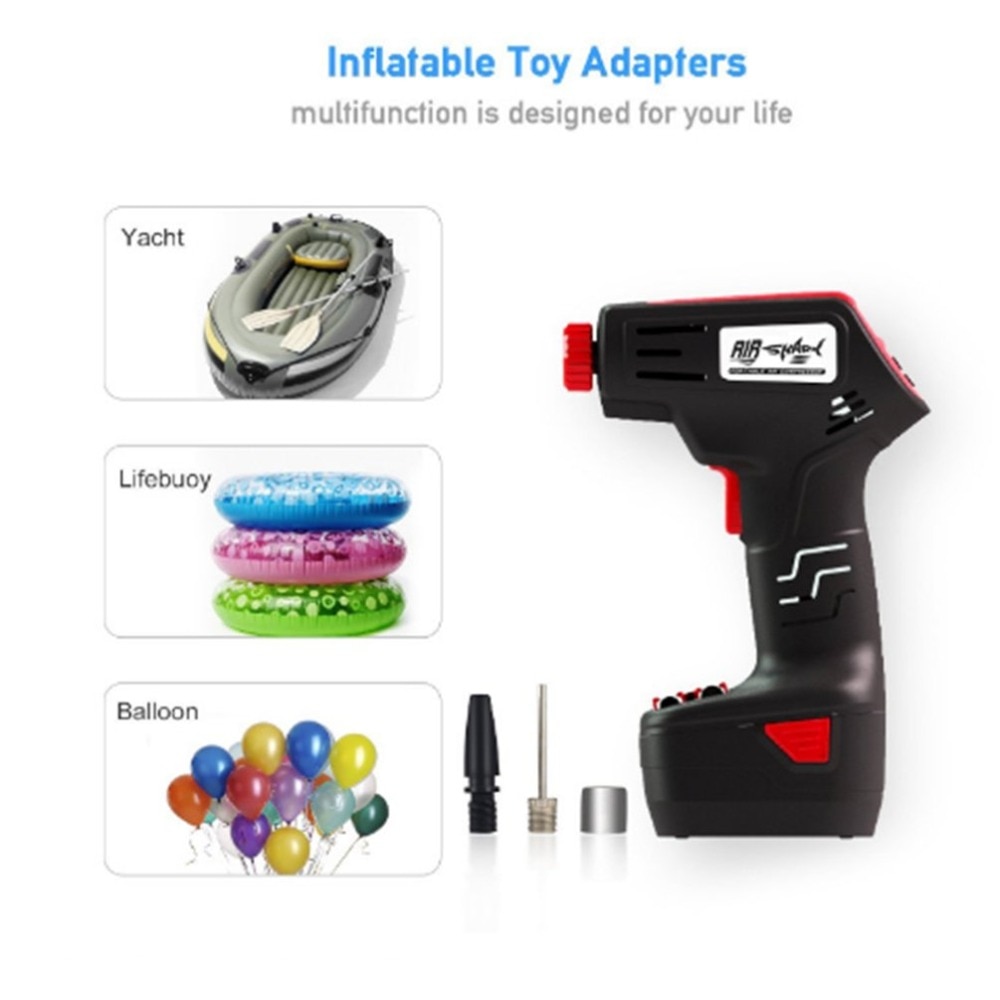 Emergency Portable Rechargeable Handheld Electric Bike Vehicle Car Tire Inflatable Pump Wireless Air Pump Emergency Inflator