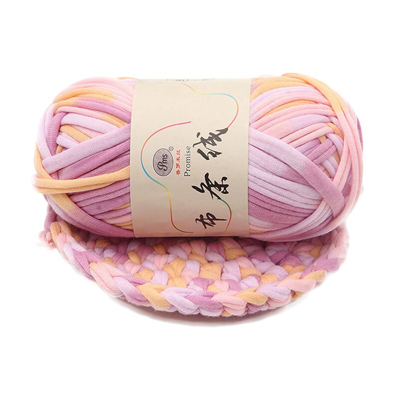 Tira de hilo de tela colorida gruesa para tejer a mano, 100g/cm de ancho de 2,8 bola, hilo de ganchillo para DIY, hilo de cesta de alfombra hecho a mano