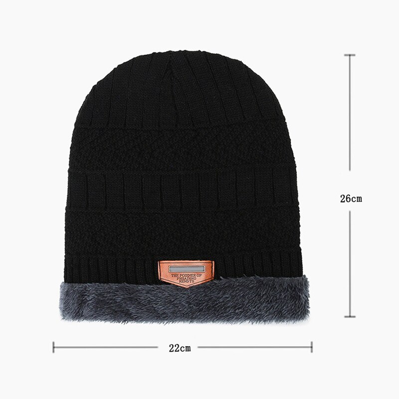 2 in 1 Winter Warm Knit Hat Scarf Set Ear Head Neck Cover Snow Ski Beanie Cap Unisex -OPK