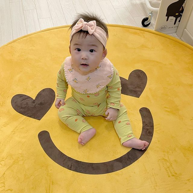 Ins Leuke Tapijt Kind Slaapkamer Decor Gele Smiley Rug Antislip Vloer Pad Thuis Fotografie Kussen Kids Play Mat alfombra Tapis