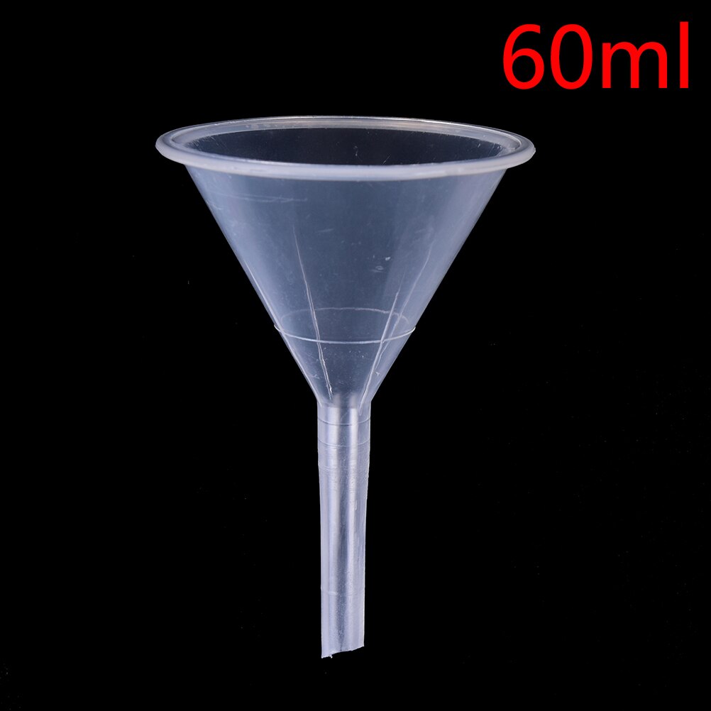 1/2 "60Ml Mond Dia Laboratorium Transfer Parfum Mini En Duidelijke Witte Plastic Filter Trechter