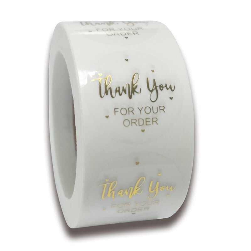 50-500pcs Clear Merry Christmas Stickers Thank You Card Box Package Label Sealing Stickers Wedding Decor Stationery Sticker: QY637-300pcs