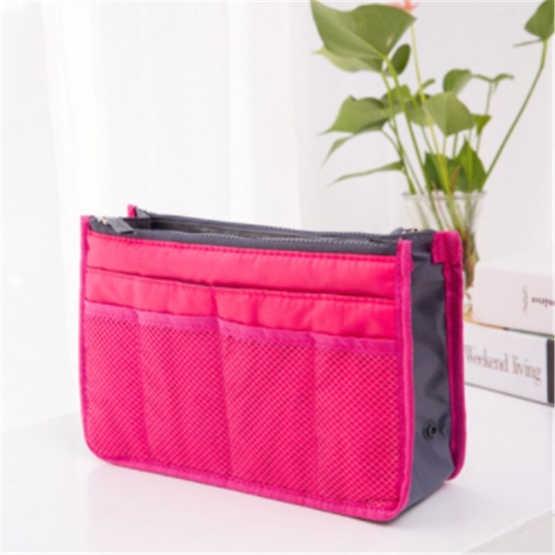 1pc Large Travel Cosmetic Bag makeupbags Waterproof Nylon Travel Cosmetic Bag Organizer Case Necessaries Wash Toiletry Bag: red