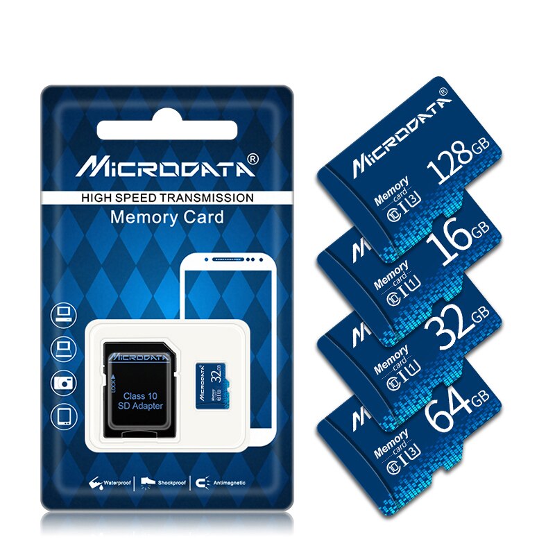 Hoge Snelheid Geheugenkaart Micro Sd-kaart 128Gb 64Gb Microsd Class 10 Tf Sd-kaart 32Gb 16G 8G Mini Flash Kaarten Gratis Adapter