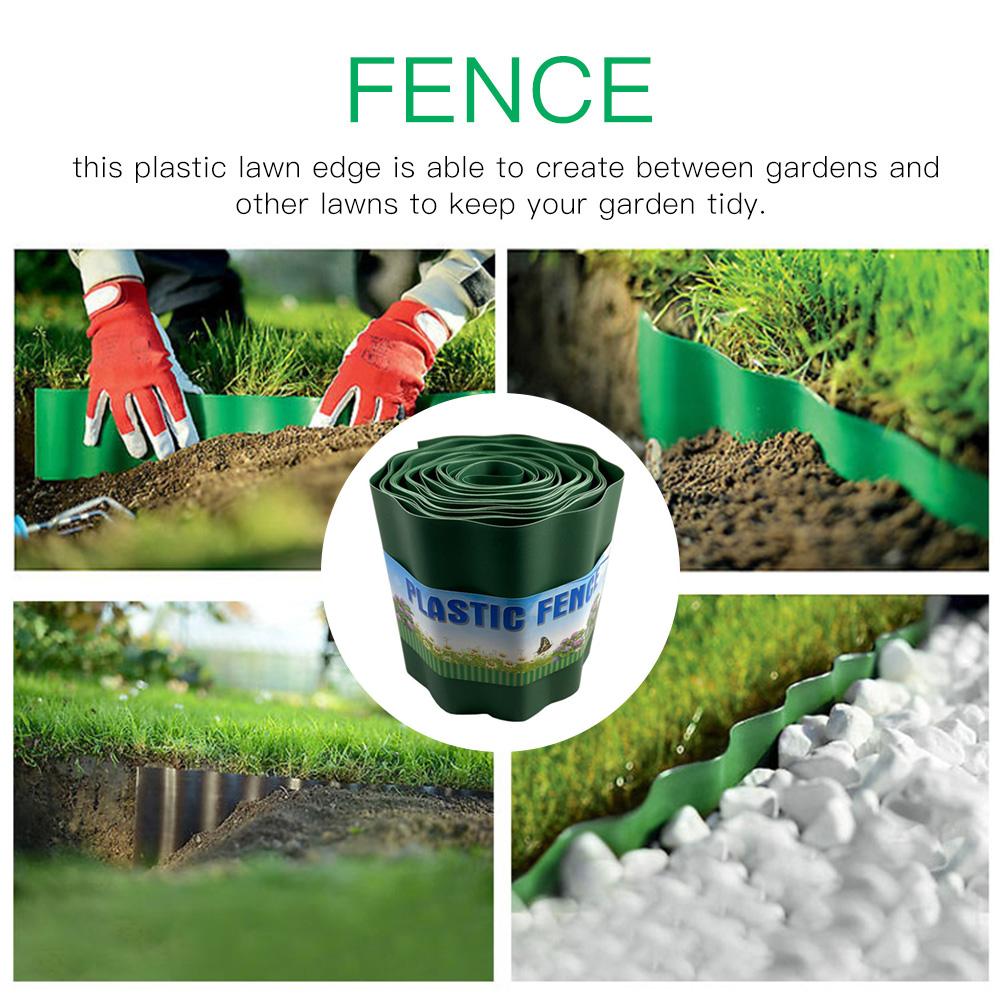 Patio Garden Decorative Fence Plastic Landscape Edging Courtyard Flower Fencing Border