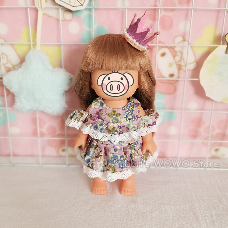 Härlig piga outfit marinblå kostym för 25cm babydockor kläder tillbehör passar 1/6 bjd docka tjejer