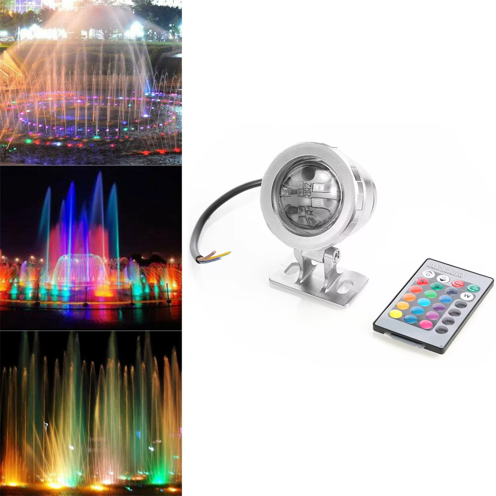 RGB LED onderwaterlicht dompelpompen lampen met afstandsbediening IP68 waterdicht voor zwembad aquarium vijver spray fontein festival Snelle levering 4-6 dag aankomst: Default Title