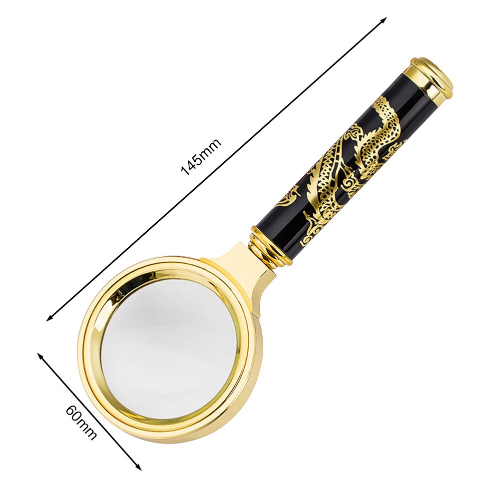 5x 45x Illuminated Magnifiers with 3LED UV Lamp Reading Magnification Loupe for Glass Jewelry Banknote Inspection Handheld Tools: 60mm 10X Magnifier