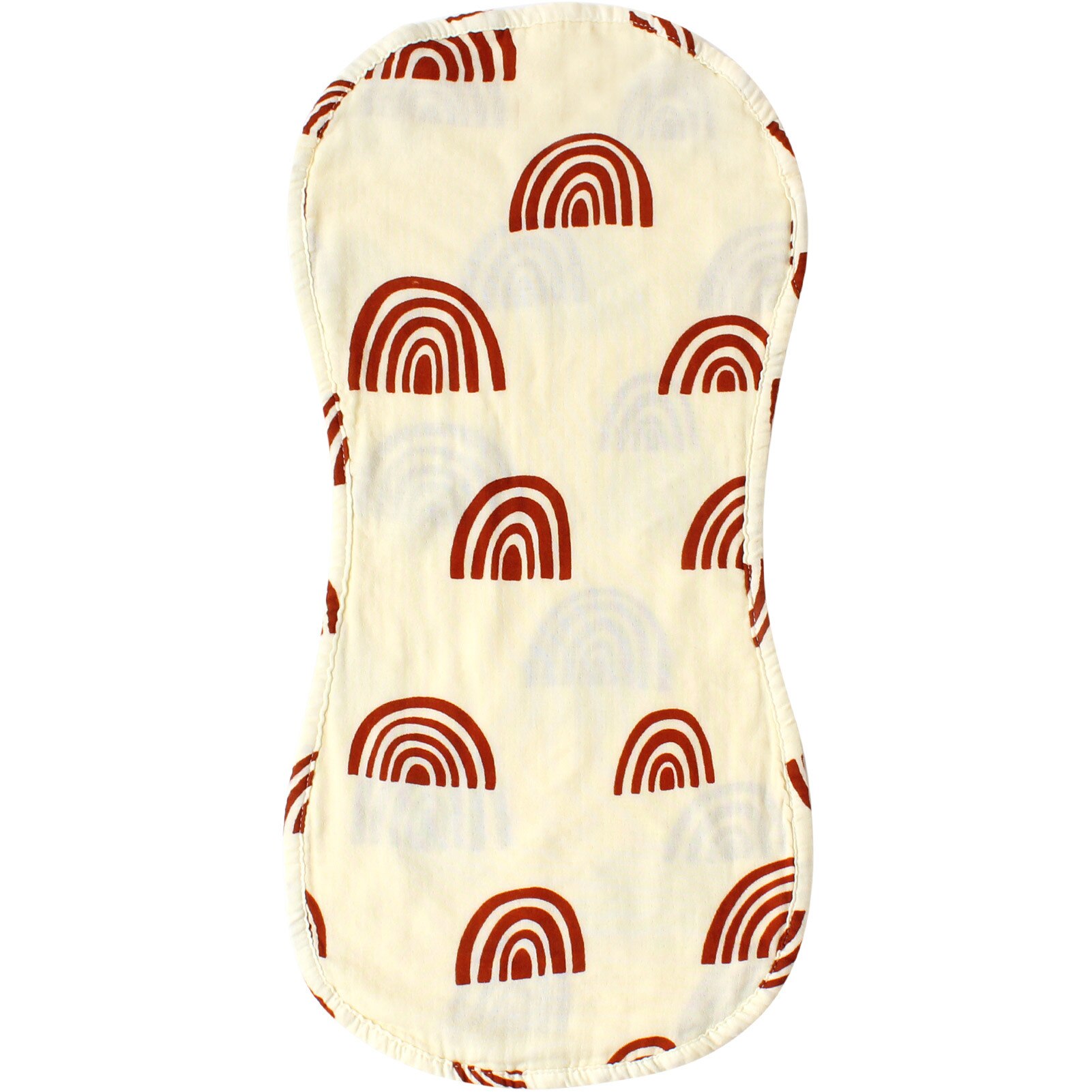 Baberos para bebé, trapos de baba de bebé, paños de muselina de algodón de bambú suave, paño para eructar: Beige Rainbow