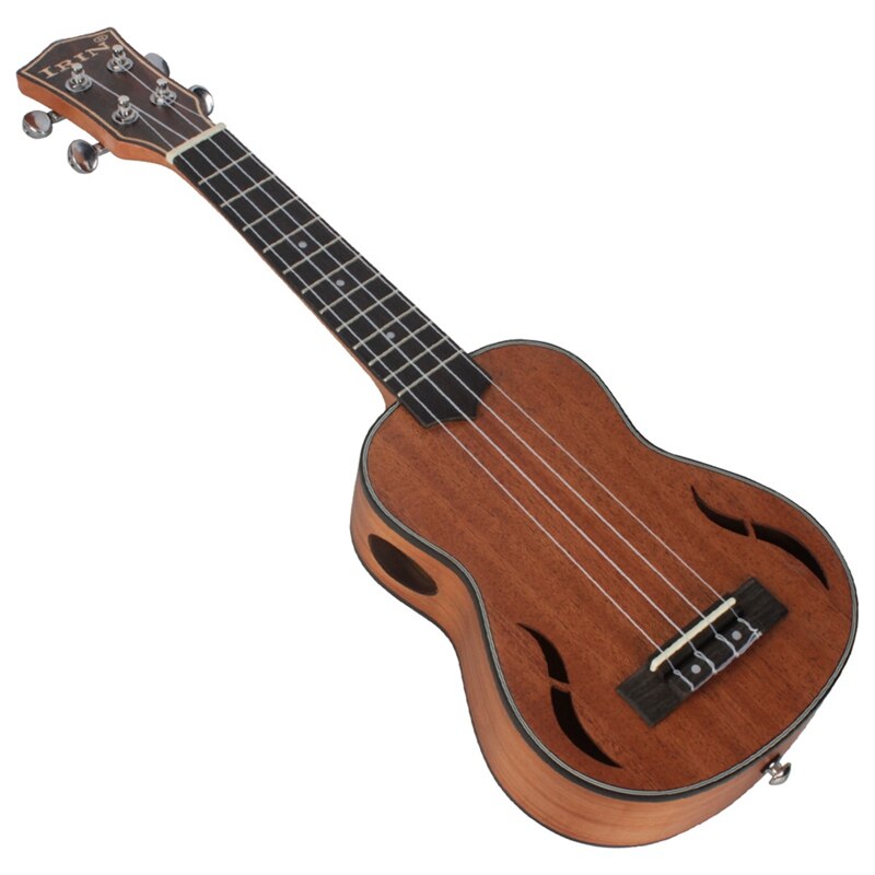 Irin soprano ukulele kits 21 Polegada madeira de mogno guitarra acústica ukelele saco capo cinta corda de alta qualidade hawaii 4 cordas