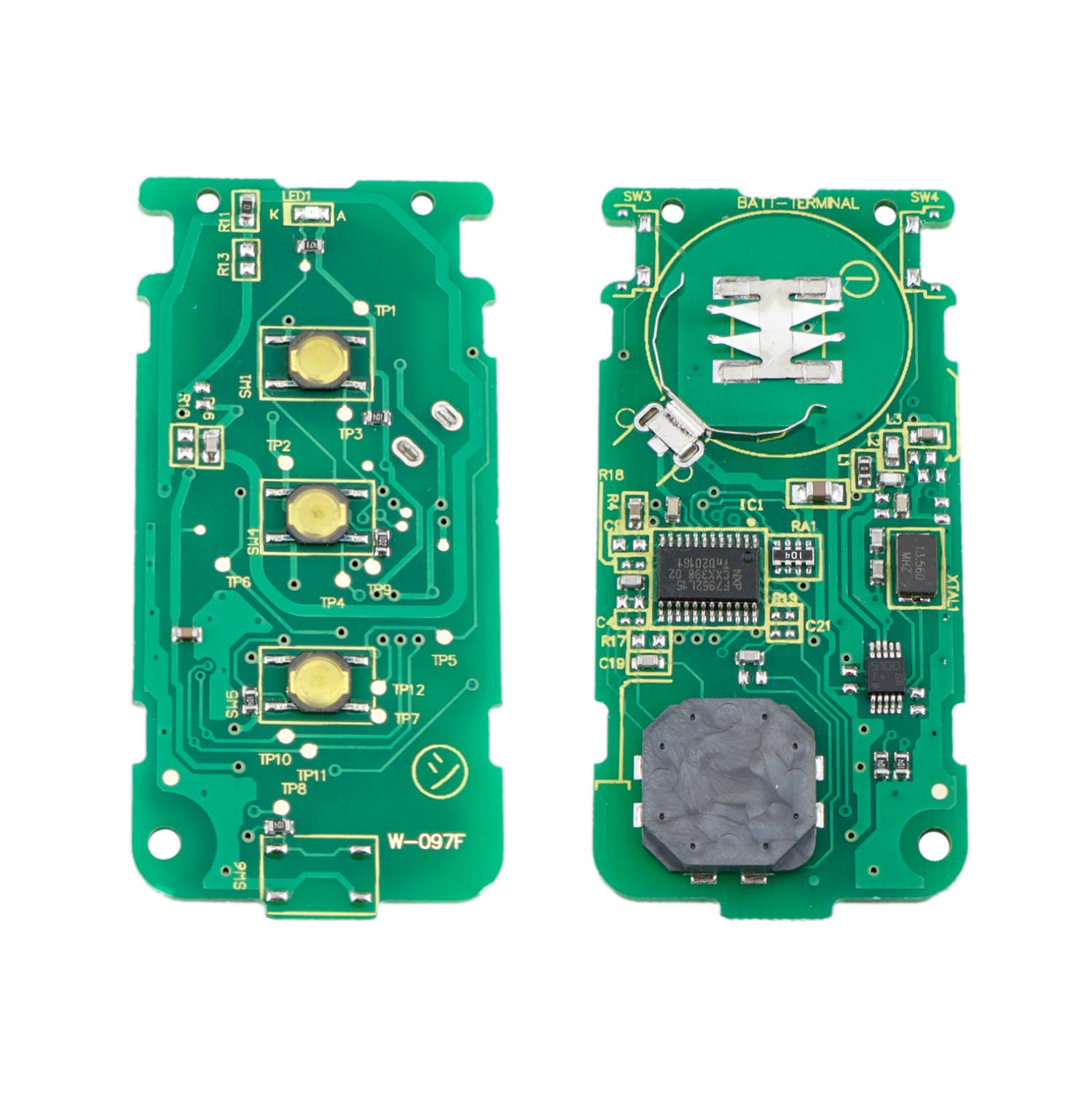 Bhkey  g8d-644m- avain -e 433 mhz kaukosäädin auton avain mitsubishi lancer outlander asx pcf 7952 siru smart auton avain (jossa hätäavainta)