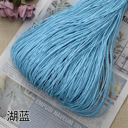 500G Raffia Stro Garen Hand Haken Garen Voor Diy Hoeden Handtassen Kussens Verpakking Wikkelen Materiaal Gehaakte Stro Hoed Lijn tas: 16