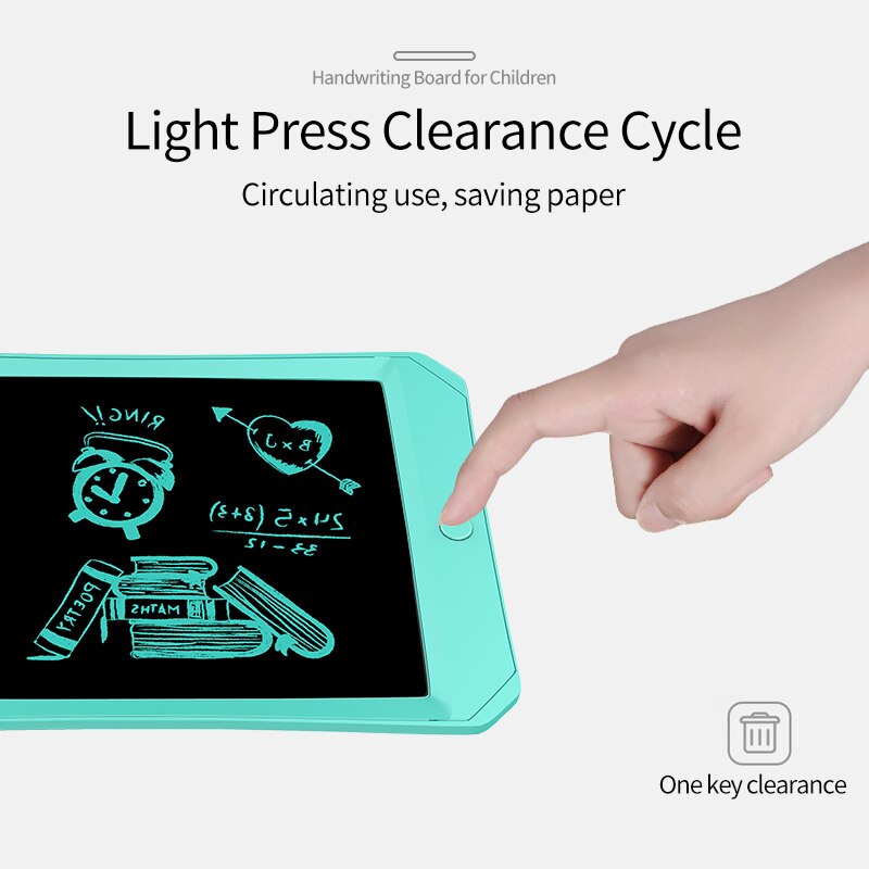 Tableta de escritura LCD colorida de 11 pulgadas, tablero de dibujo Digital, Bloc de notas sin papel para de niños, pizarra de escritura, color azul