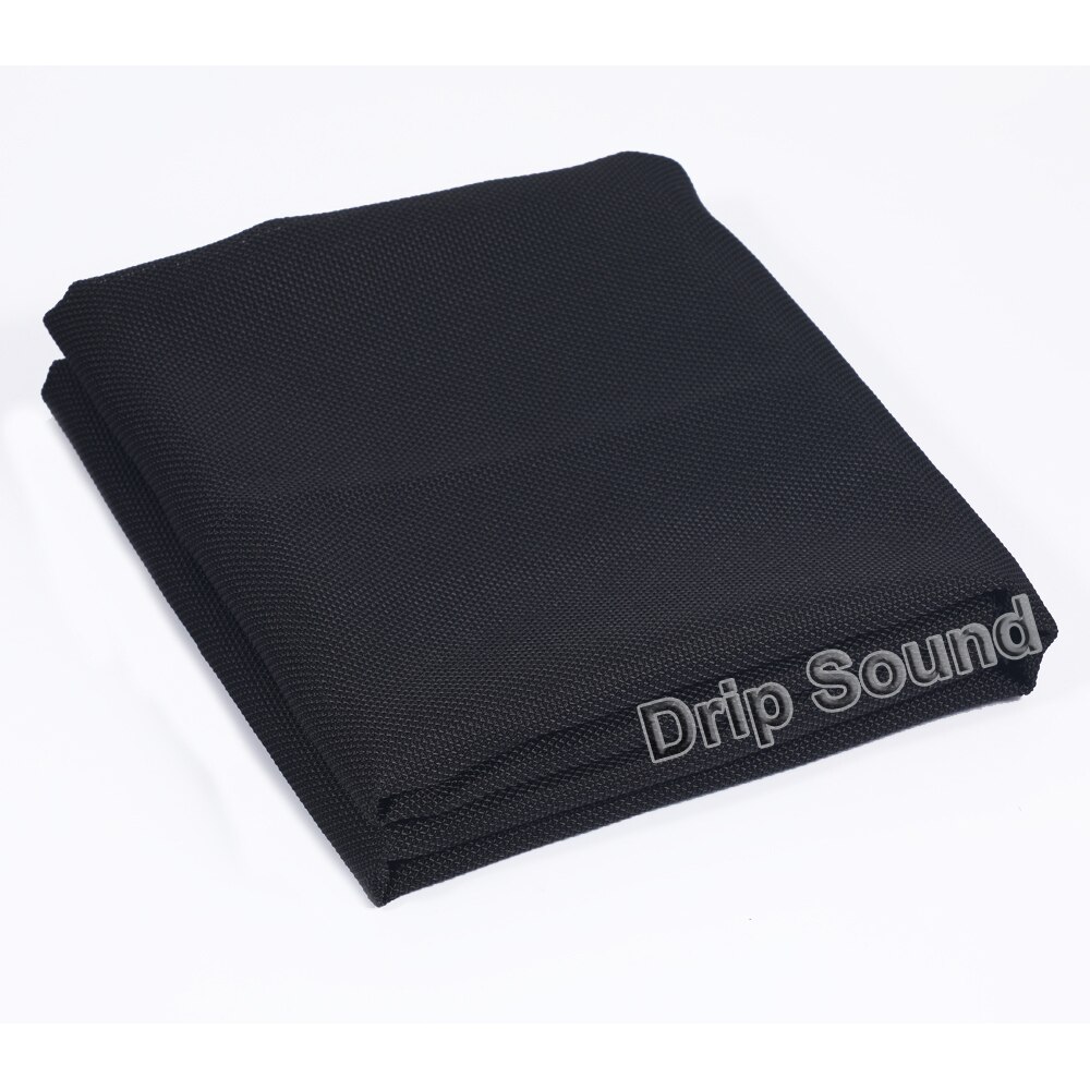 Speaker Waterdichte Transonic Geluid Doek Auido Stereo Dustcloth Polyester Fiber Mesh Kleding Stof 1.4x0.5m: Black