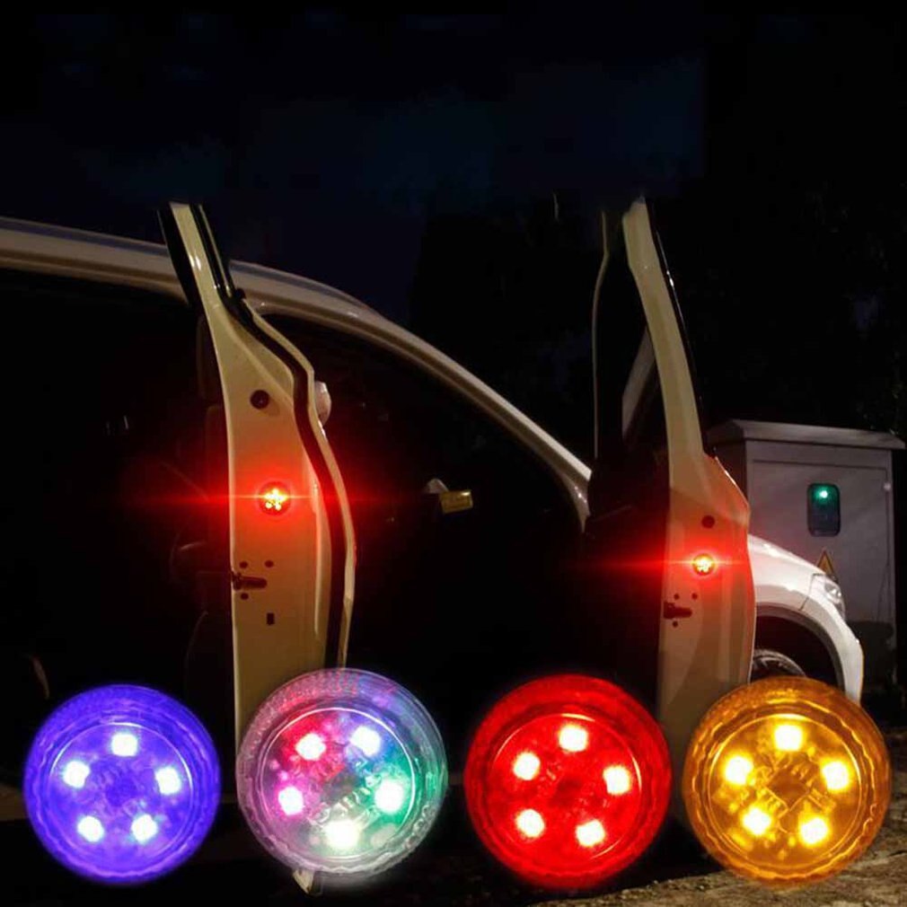 Waterdichte Auto Deur Waarschuwingslampje Zonder Bedrading Led Anti-Collision Light Universele Led Knippert Gemodificeerde Licht