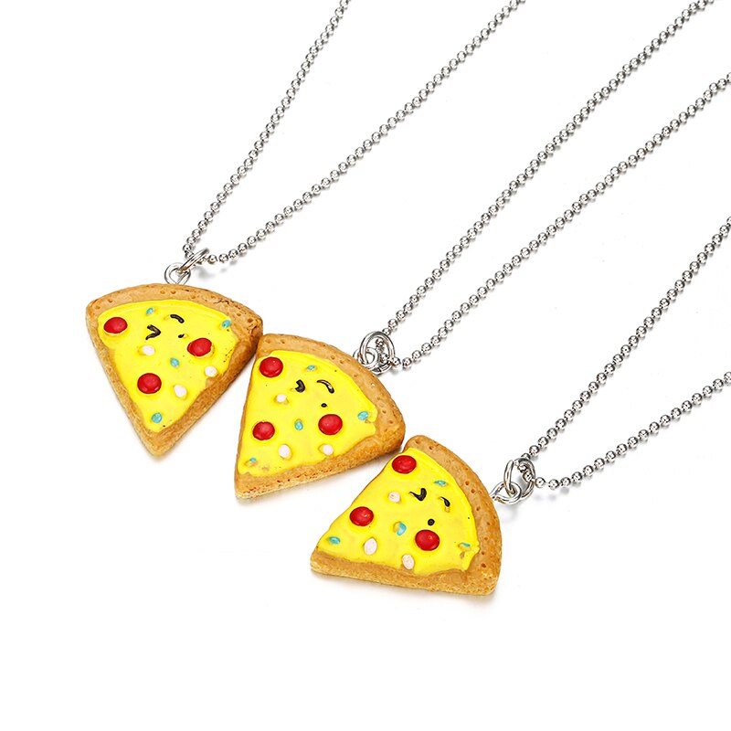 migliore gli amici per sempre Collana 6 pz in 1 impostato Pizza Collana o Keychian Bff Amicizia migliore Regali per Gli Amici