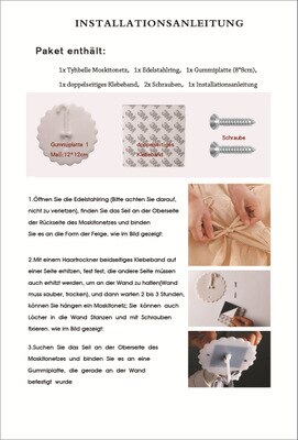 północny europejski ins lekki, oddychający baldachim robić łóżka namiot dziecięcy prosty, gorący sprzedawanie moskitiery dla dzieci: Instructions in Germ