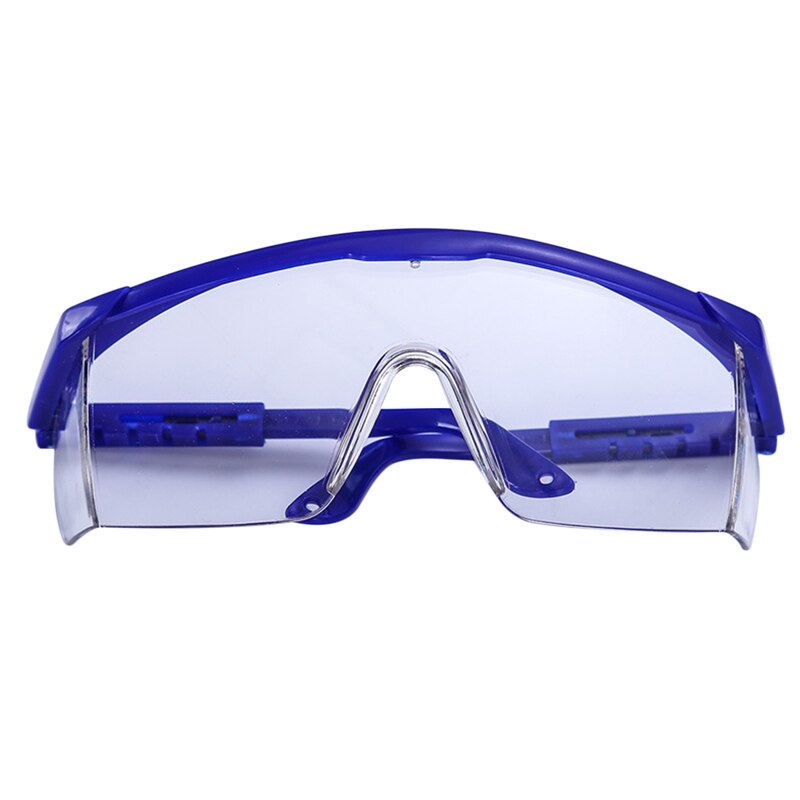 Gennemsigtige anti spyt stænk beskyttelsesbriller anti støv antisand beskyttelsesbriller: Blå