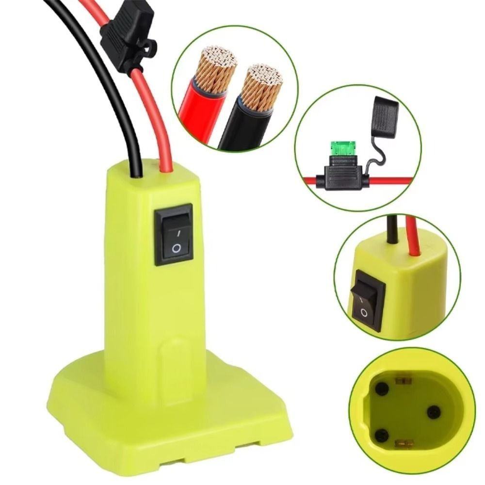 With Fuse Switch Power Wheels Adapter 12AWG Wire High Performances Connection Battery Adapter Connector Safety
