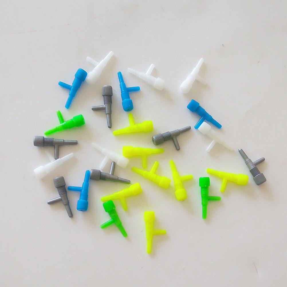 Robinet en plastique Durable Non toxique | Connecteur de Valve d'air 100 pièces, plastique Non toxique, vanne de gouverneur à ventouse, tube en ligne pour Aquarium et réservoir de poissons