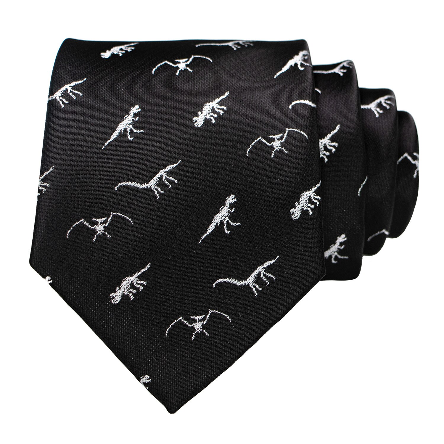 Dier Tie Voor Mannen Zijde Geweven Stropdas Dinosaurus Slak Vos Flamingo Jacquard Party Wedding Gravata Ties
