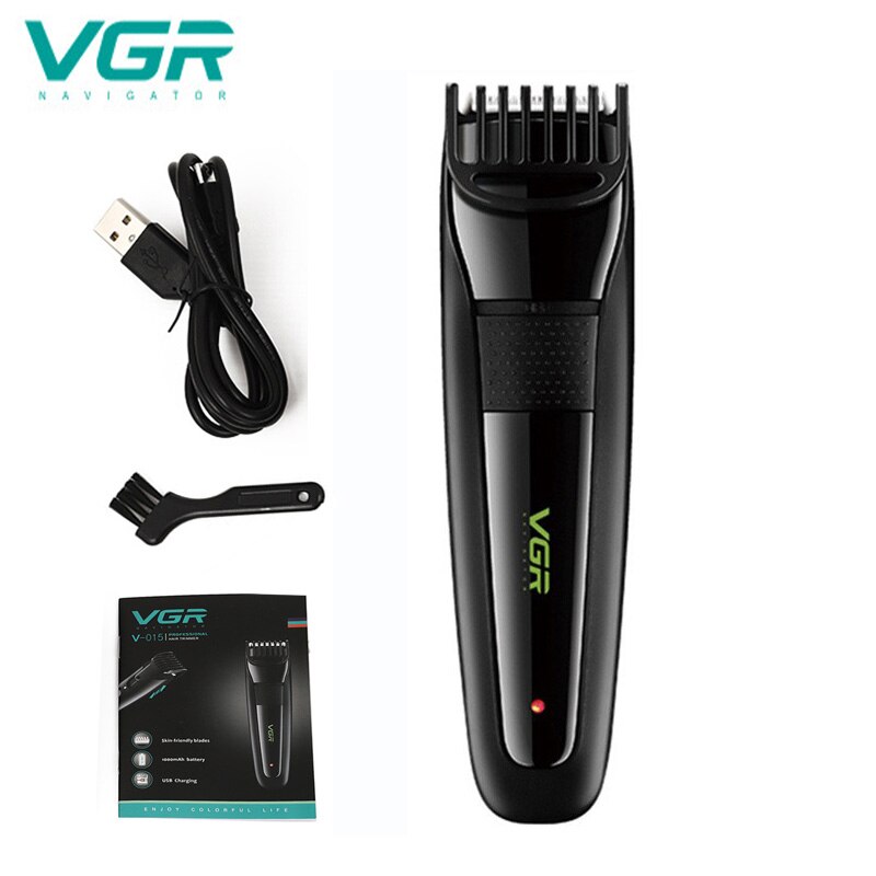 Cortadora de pelo VGR 015, cortadora de pelo para adultos, recargable vía USB, resistente al agua, de 2 a 14mm y 12 velocidades: Default Title