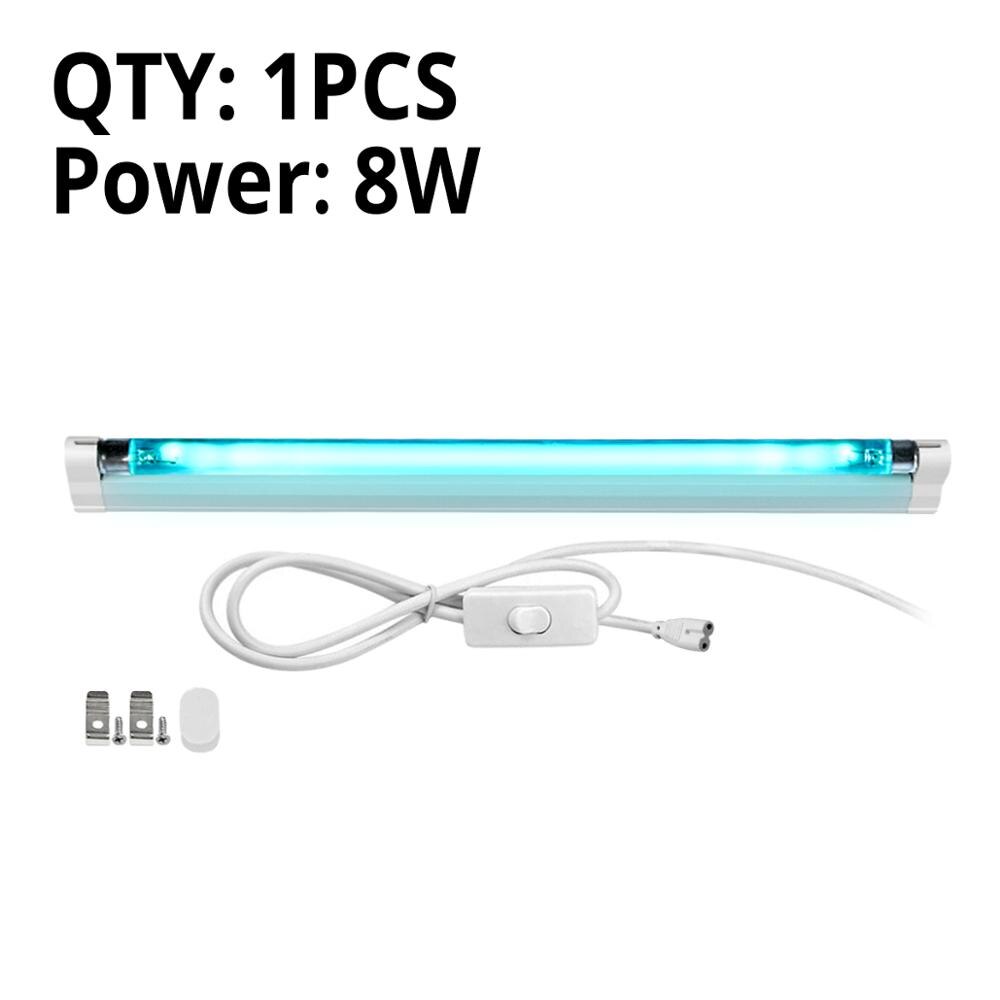 UV-C Uv Quarz lampe 6W 8W UVC T5 Rohr UV Sterilisator Desinfection Bakterizide lampe Keimtötende glühbirne 110V/220V: 1Pcs 8W With Plug / 220V