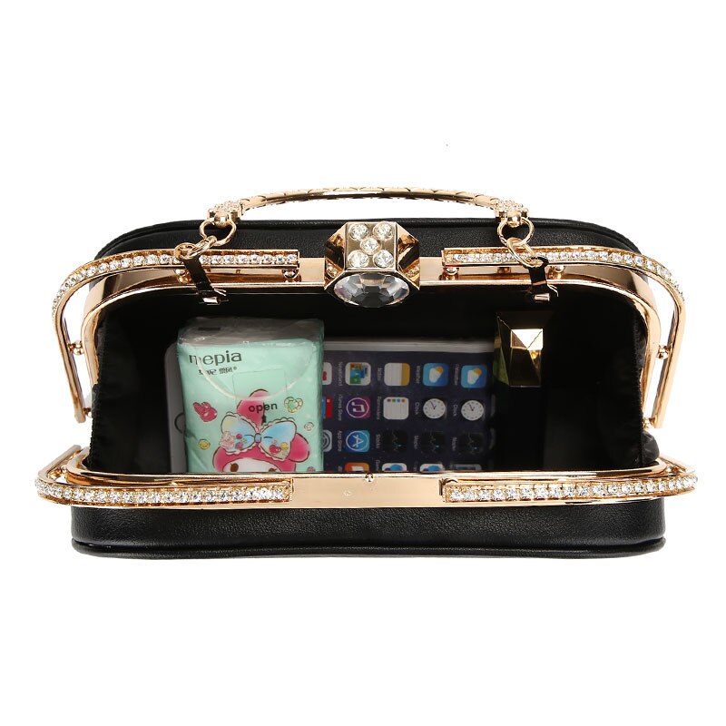 Vrouwen Handtassen Casual PU Avondtasje Dag Koppelingen vrouwen Portemonnee Portemonnee Bruiloft Zakken Kristal Vrouwelijke Clutch bolsas feminia