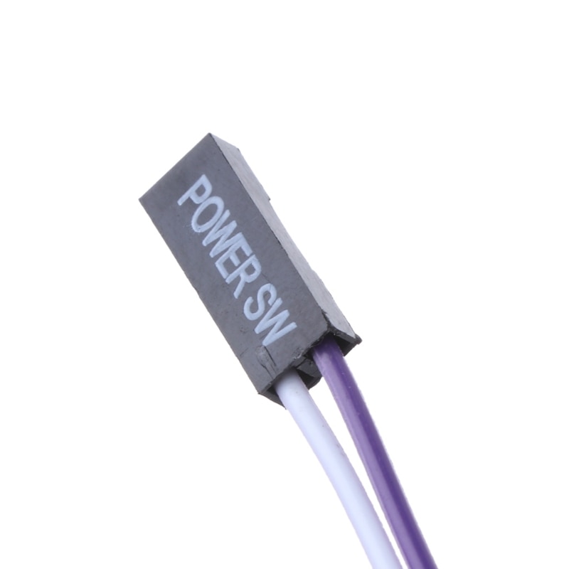 Los pc computer desktop atx power on supply reset kabel ledning kontakt stik