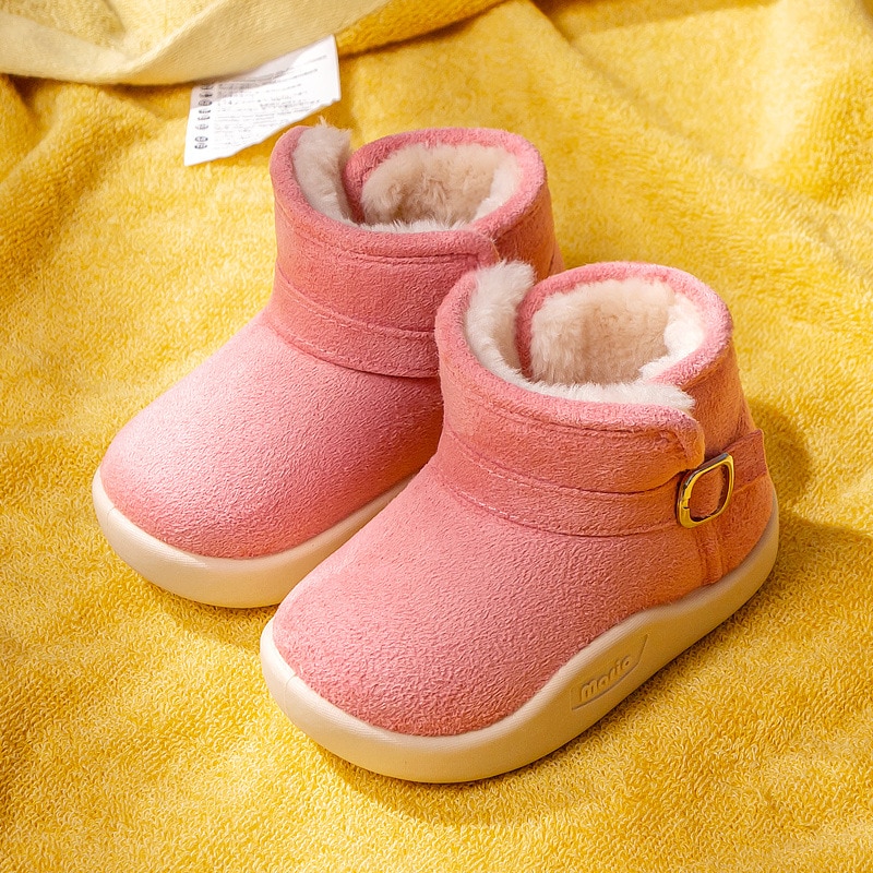 Kushyshoo Kinderen Katoenen Schoenen Winter Baby Fleece Peuter Schoenen Jongens Snowboots Kinderen Warme Schoenen Kids Laarzen Meisjes