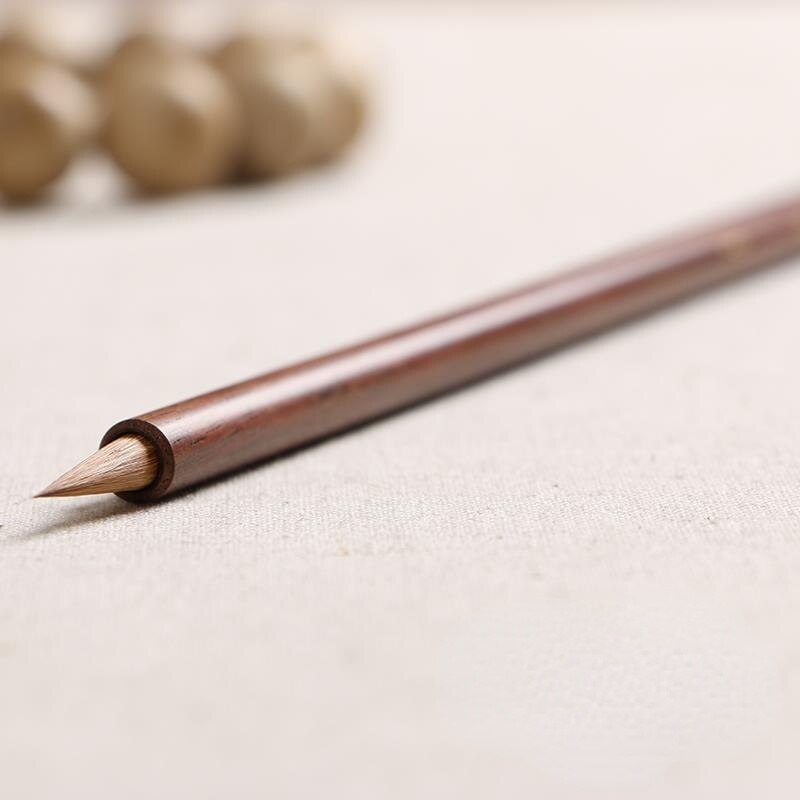 Wezel Haar Borstel Huzhou Wolf Haar Chinese Kalligrafie Borstel Pen Voor Geschriften Chinese Schilderen Kleine Reguliere Script Caligrafia