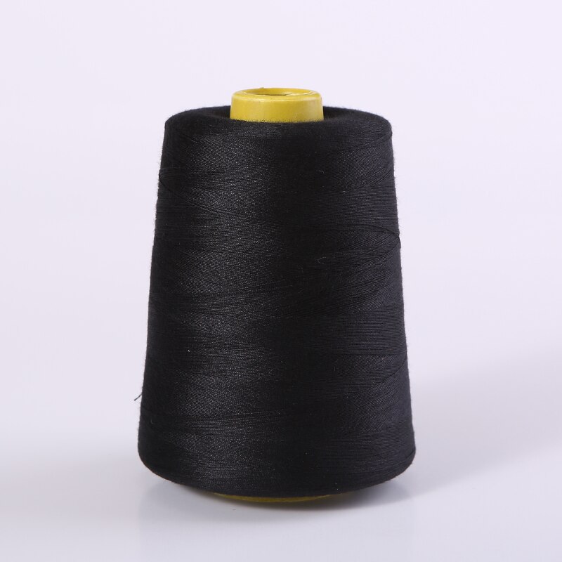 3000 Meter Orange Industrie Overlock-nähmaschine Polyester Thema NäHenne Linie (19/farbe): Schwarz