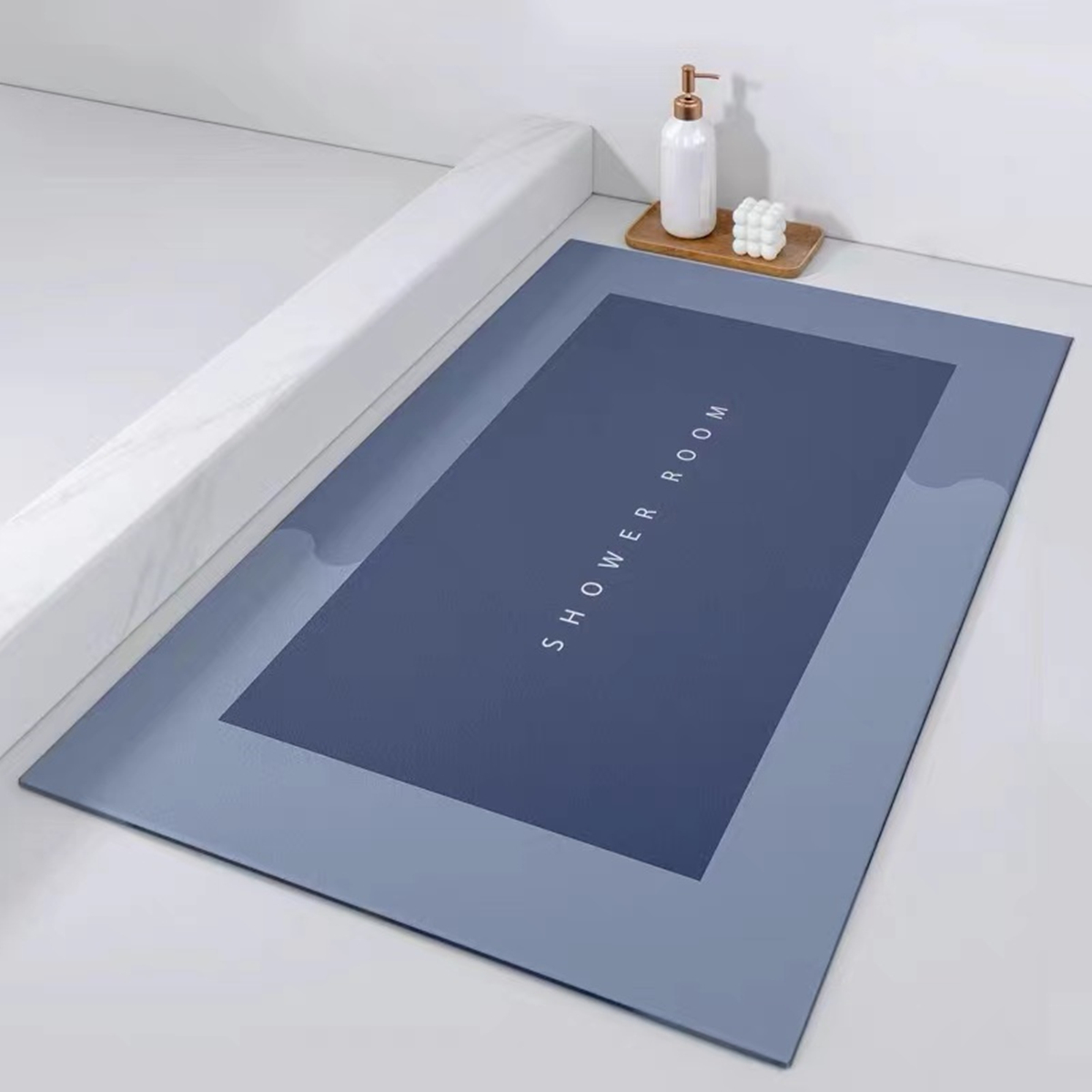 Super rutsch feste saugfähige bat matt Küchen matt Toiletten matt moderne einfache Kieselalgen-Schlamm boden matt Schlecht schmutz abweisende matt: Blau