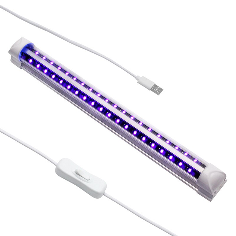40 LEDs 5V 10W UV Ultraviolet Strip Tube Light Bar USB Partys Lamp Blacklight With 1 Set Of Mounting Screws