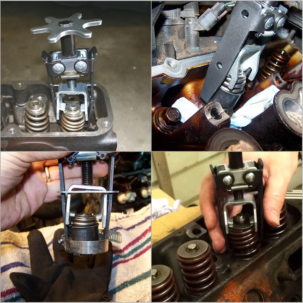 Universal motor overliggende ventil fjeder kompressor ventil fjernelse installationsværktøj