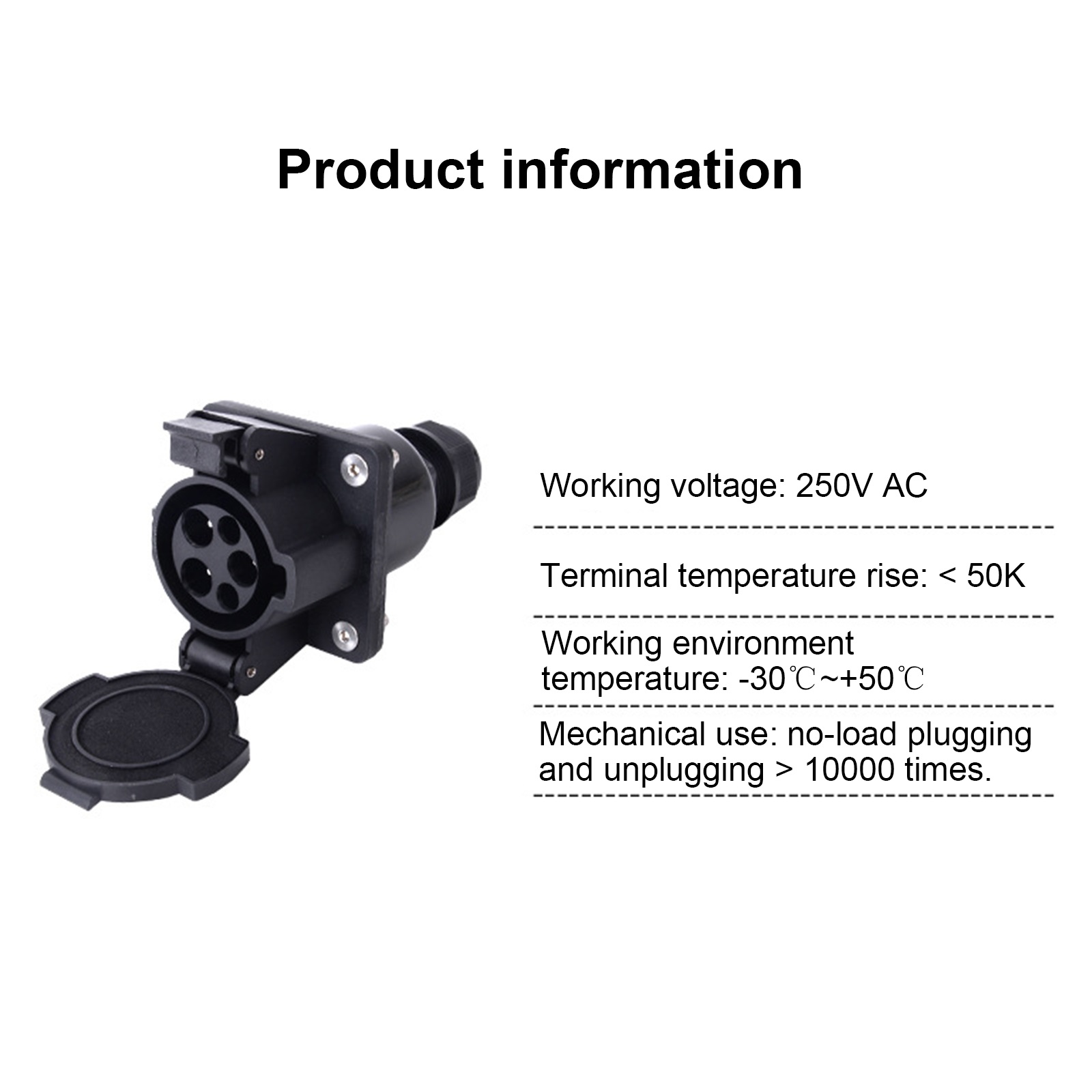 16a/32a/40a adapter us standard sae  j1772 type 1 opladerstik stikforbindelse adapter ladestik til elbil