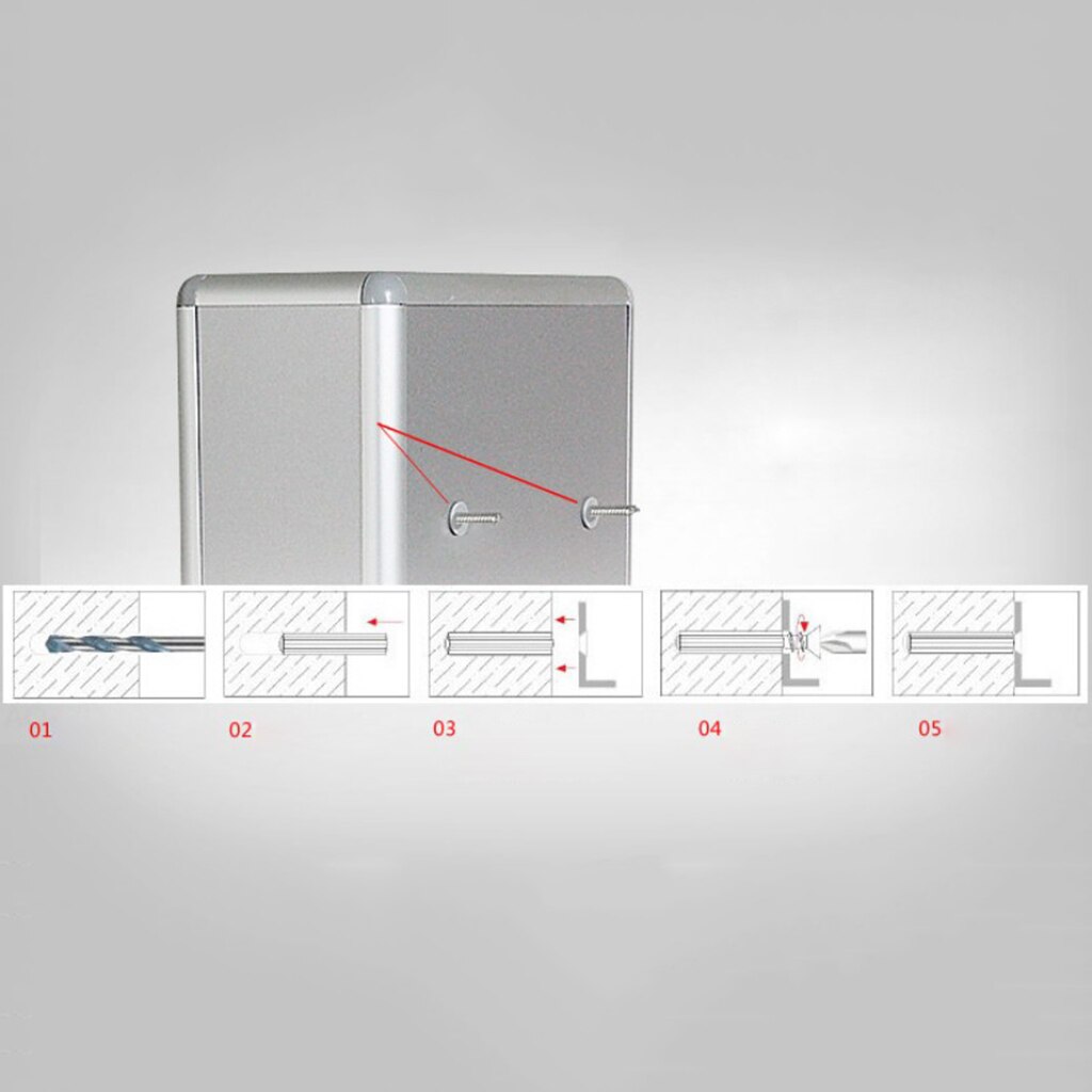 3 Pieces Modern Style Gray Villa Mailbox Outdoor Newspaper Box Suggestion Box