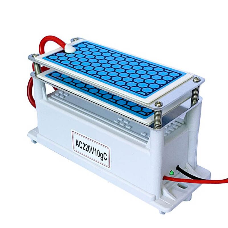220V 10g Portable Ceramic Ozone Generator Double Integrated Long Life Ceramic Plate ozonator air Water Cleaner Air Purifier