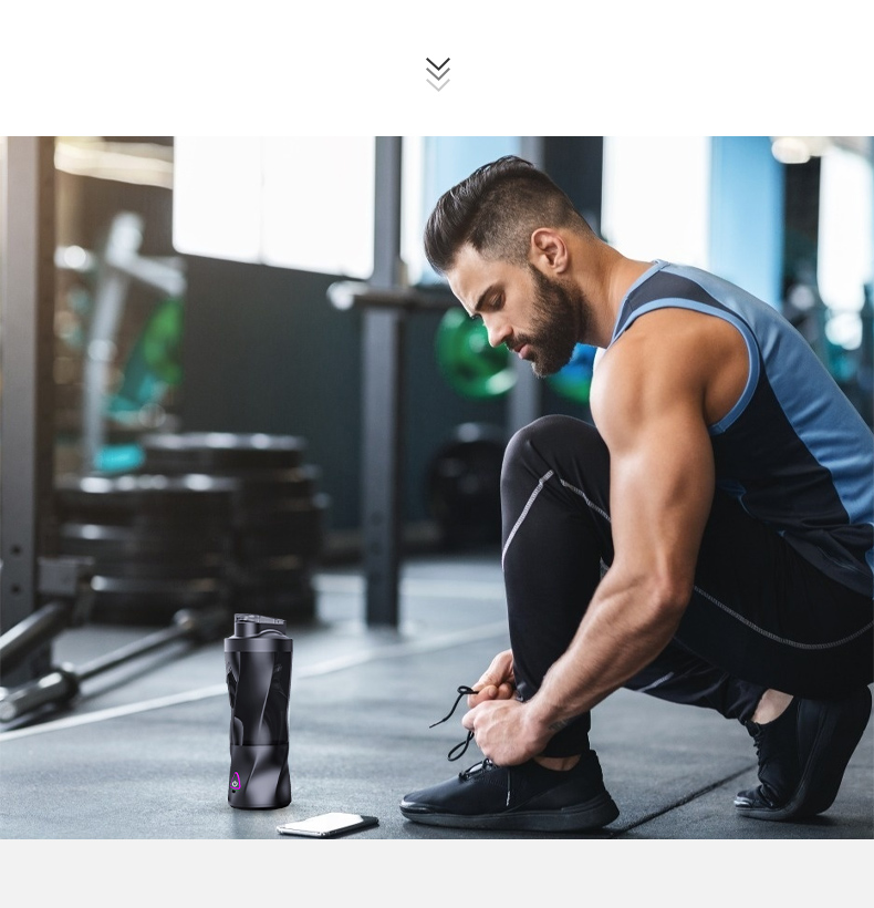 Portable Blender Cordless Self-Cleaning Mini Blender with Lid Silent Mini Travel Blender with Stainless Steel Blades USB Charge