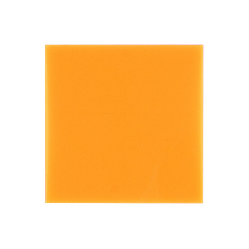 Plexiglass Board Colored Acrylic Sheet 8*8cm DIY Toy Accessories Model Making L4MB: Orange