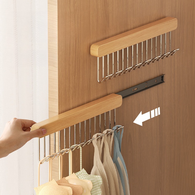 Suspender Hook Hanger Home Pull-out Wardrobe Clothes Drying Storage Rack Underwear Vest Storage Tool Telescopic Hanger