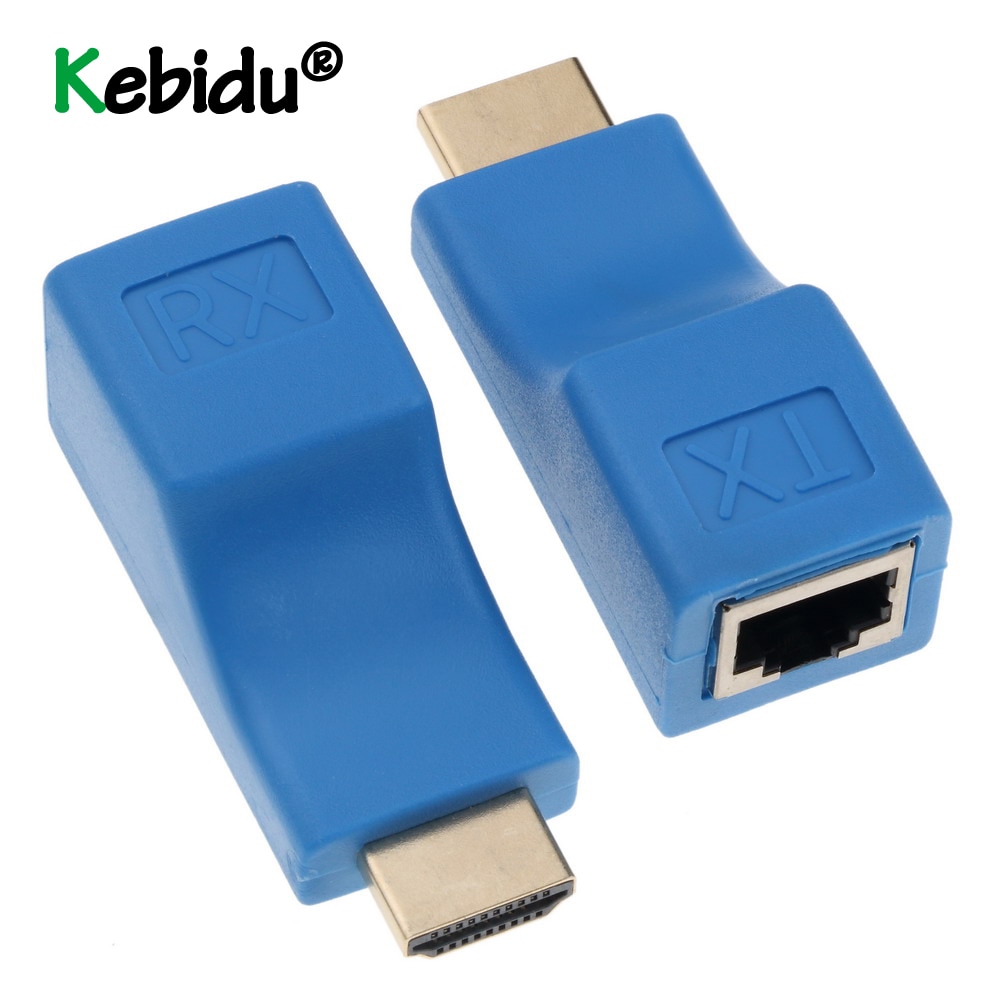 HDMI Extender 4k RJ45 Poorten LAN Netwerk HDMI Uitbreiding Tot 30m Over CAT5e/6 UTP LAN Ethernet Kabel Voor HDTV HDPC