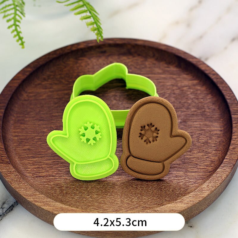 Weihnachten Keks Form 3D Cookie Plunger Mold DIY Santa Claus Modell Backform Werkzeug Weihnachten Backform: BT2009-YD019-3