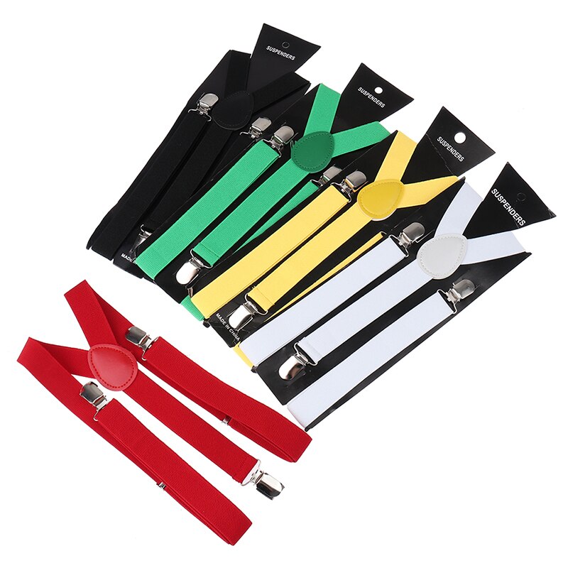Justerbare elastiske seler til voksne unisex kvinder mænd y form elastiske clip-on seler bukser seler