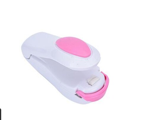 5 Color Mini Portable Food Clip Heat Sealing Machine Handheld Sealer Home Snack Bag Resealer Kitchen Accessories Food Saver Tool: Ivory