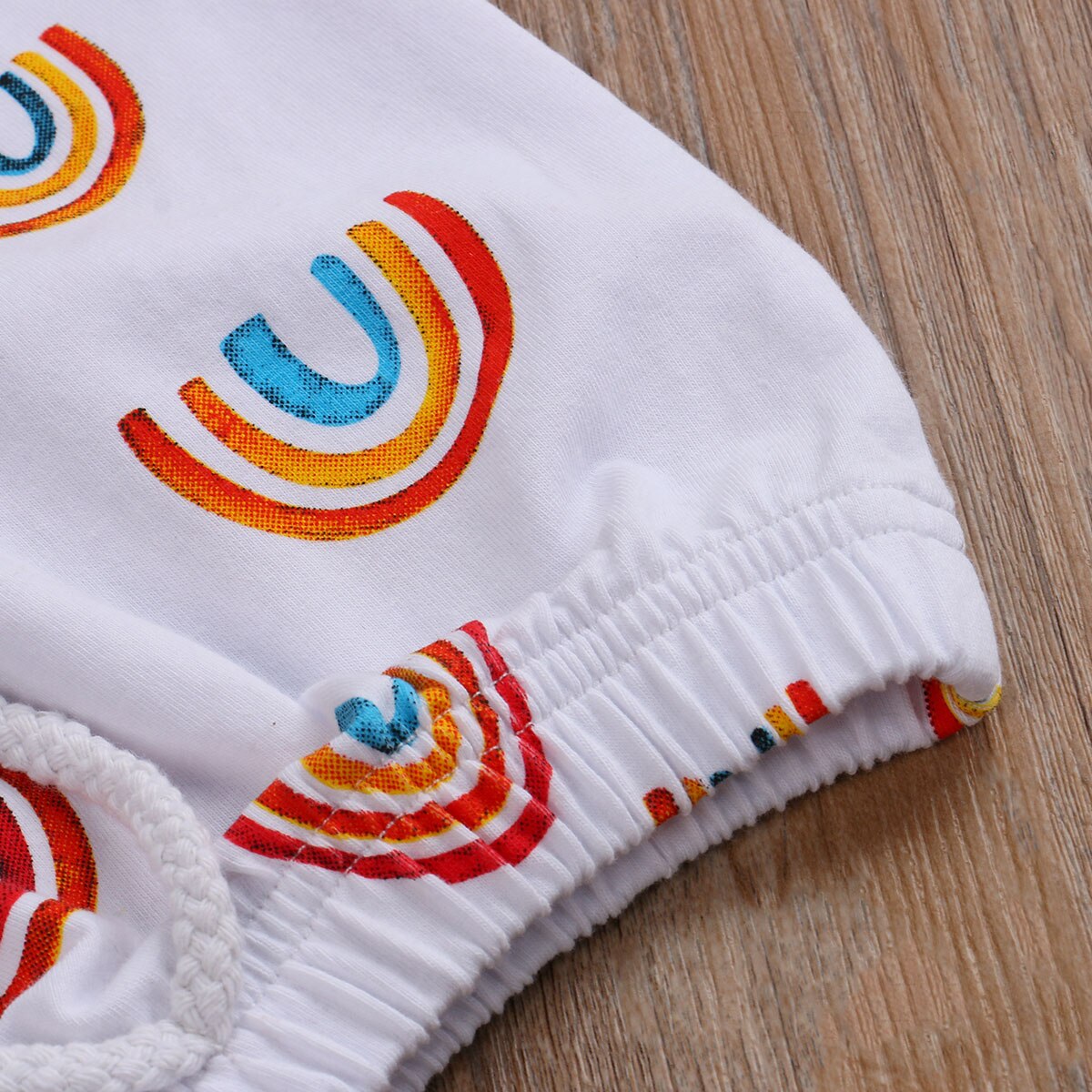 Baby boys shorts regnbue print snøre sommer afslappede løse shorts