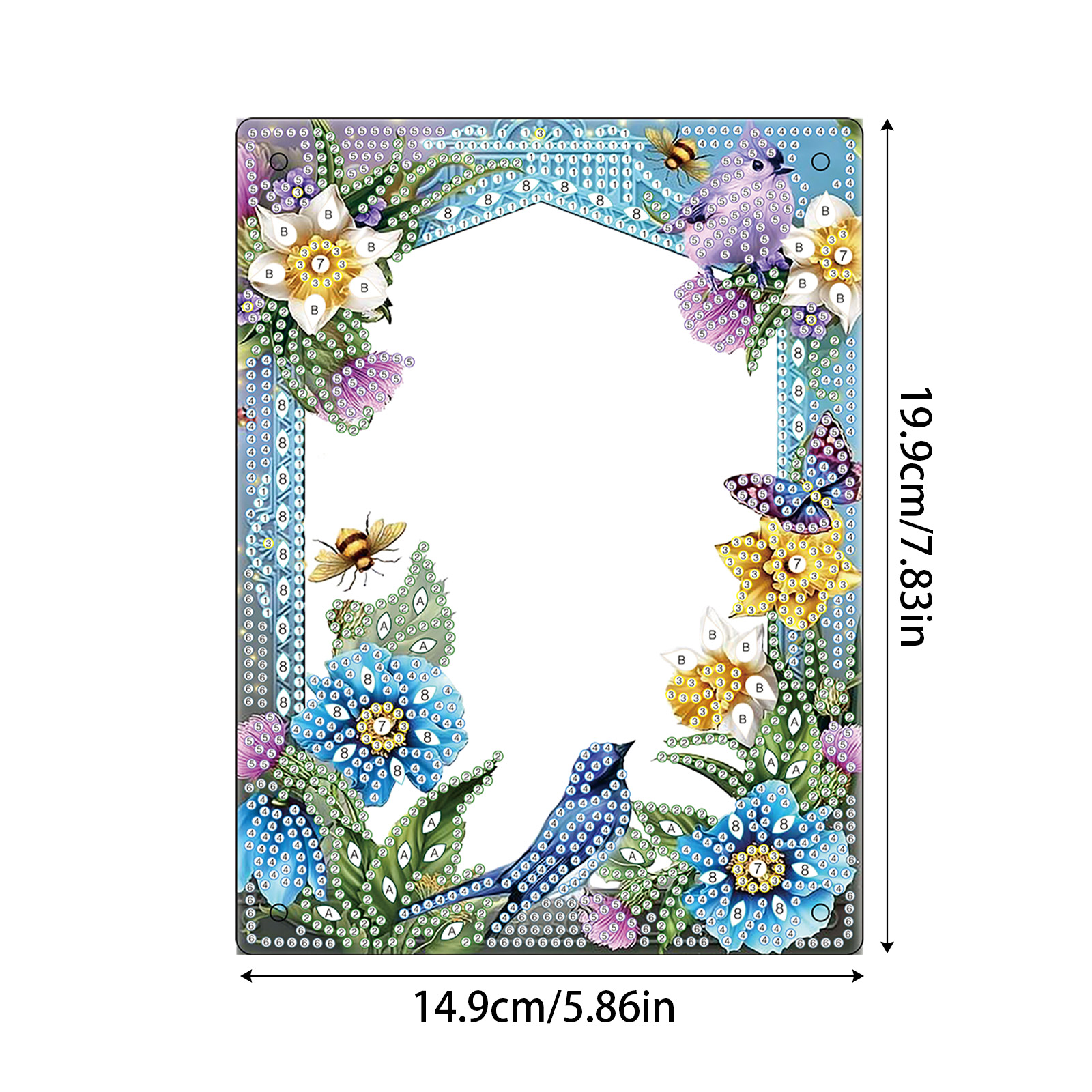 Diamond Art Schilderen Desktop Ornament Fotolijst Kit, bloemen Speciale vorm Kristal Acryl Fotolijst thuis Desktop Decor
