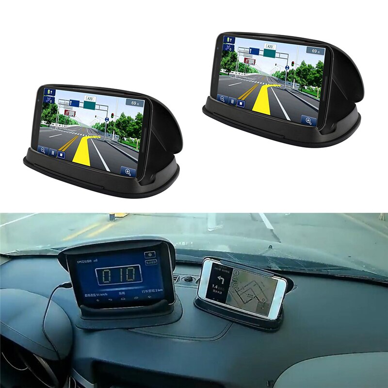Car GPS Mount Holder For Navigation 3-6.8 Inch Phone Slip Bracket Anti Stand Free Dashboard Tablet Mat Stand With Stab J5X4